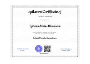 aptlearn certificate