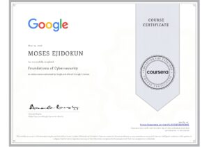 foundation of cybersecurity certificate
